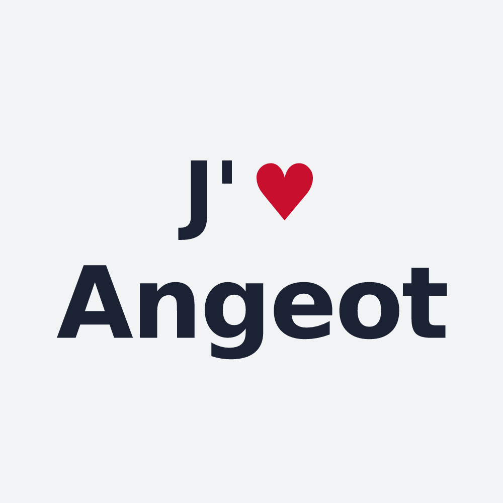 Poster personnalisé Angeot — design J'aime Angeot