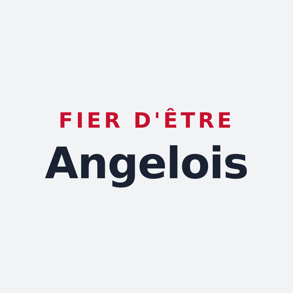 Poster « Fier d'être Angelois » — design pour Angeot
