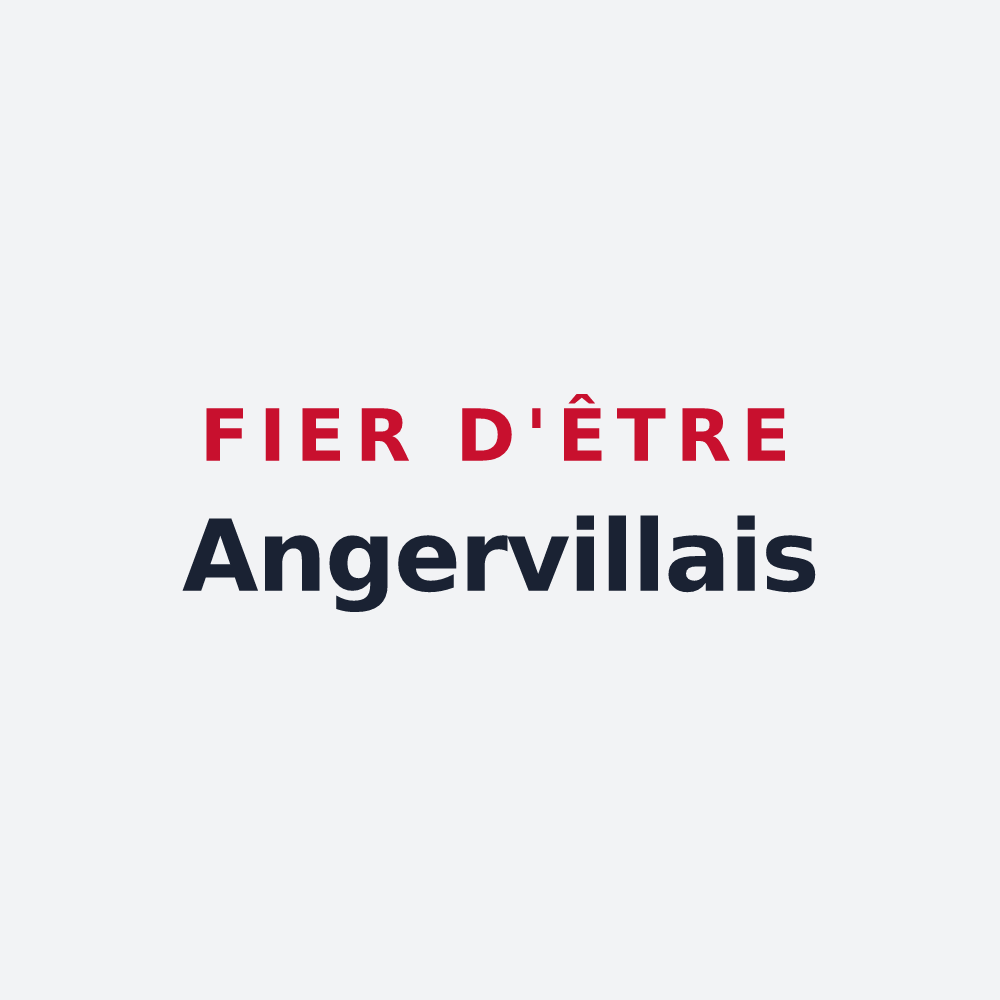 Poster « Fier d'être Angervillais » — design pour Angerville-la-Martel