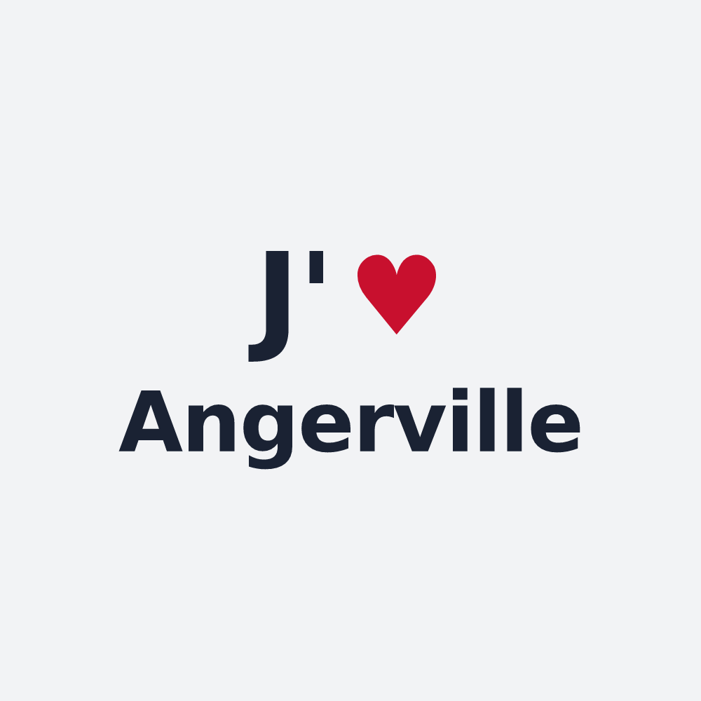 Poster personnalisé Angerville — design J'aime Angerville
