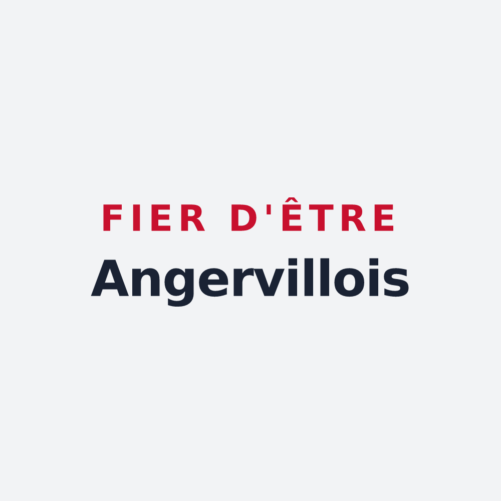 Poster « Fier d'être Angervillois » — design pour Angerville