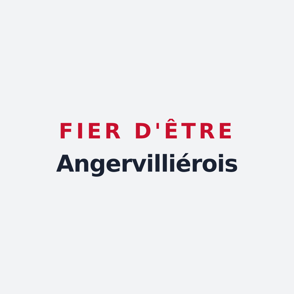 Poster « Fier d'être Angervilliérois » — design pour Angervilliers