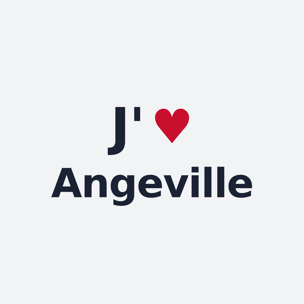Poster personnalisé Angeville — design J'aime Angeville
