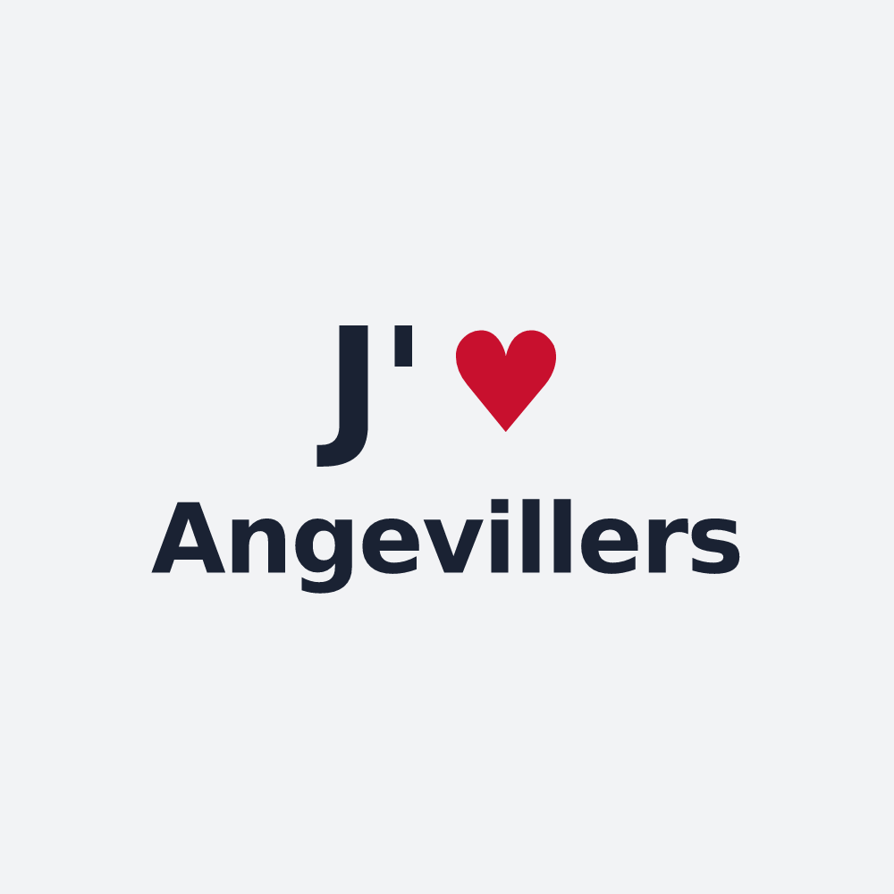 Poster personnalisé Angevillers — design J'aime Angevillers
