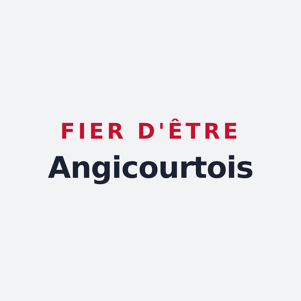 Poster « Fier d'être Angicourtois » — design pour Angicourt