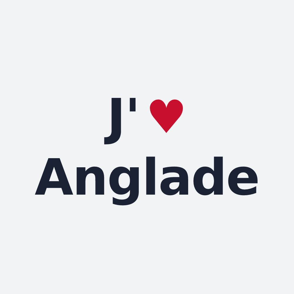 Poster personnalisé Anglade — design J'aime Anglade