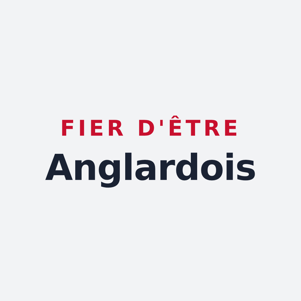 Poster « Fier d'être Anglardois » — design pour Anglards-de-Salers