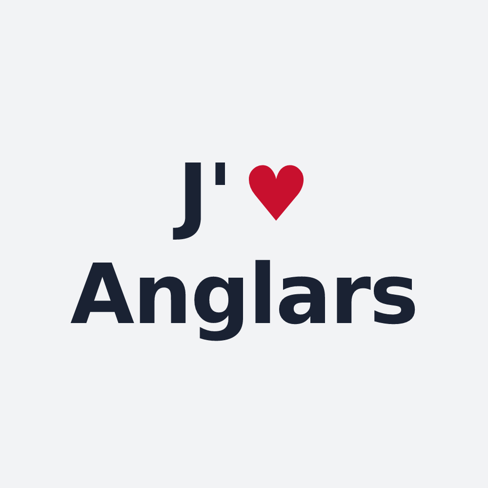 Poster personnalisé Anglars — design J'aime Anglars