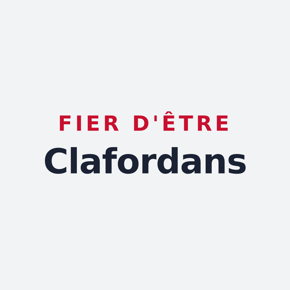 Poster « Fier d'être Clafordans » — design pour Anglefort