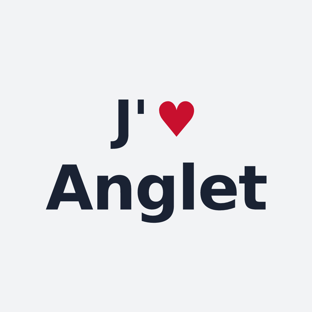 Poster personnalisé Anglet — design J'aime Anglet