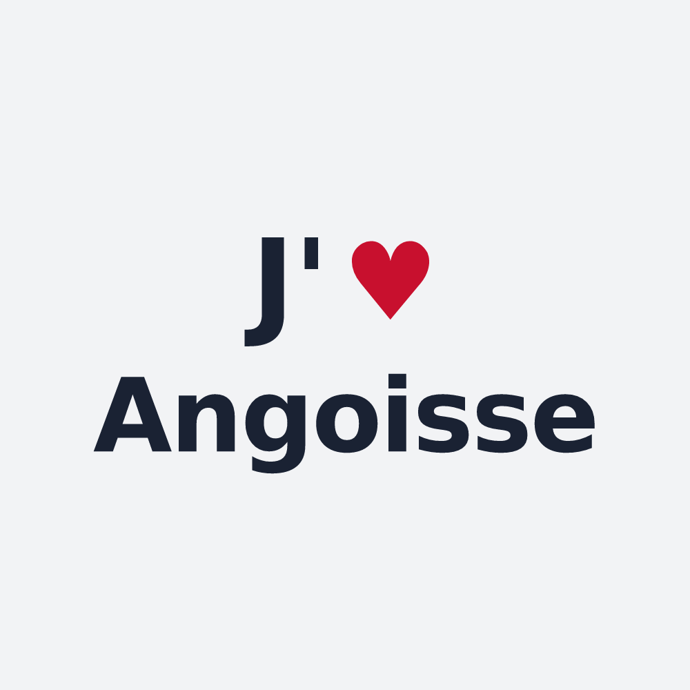 Poster personnalisé Angoisse — design J'aime Angoisse