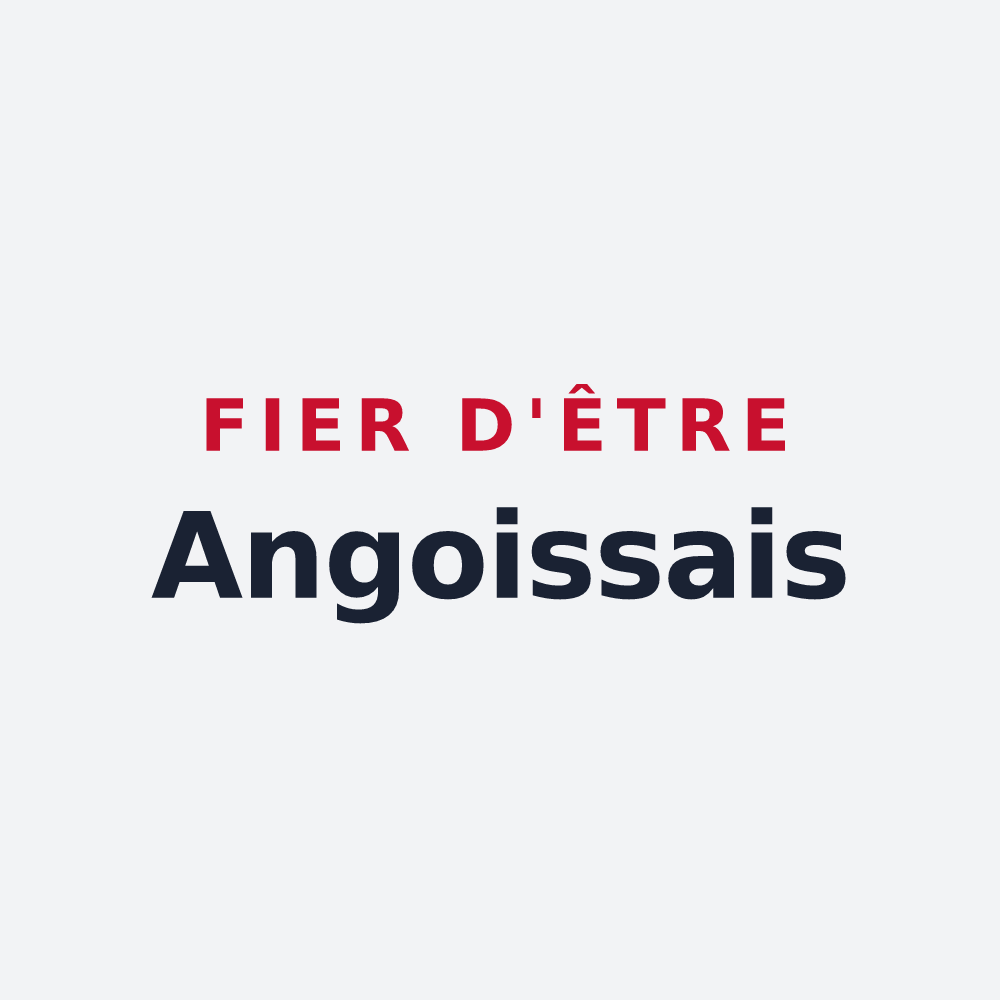 Poster « Fier d'être Angoissais » — design pour Angoisse