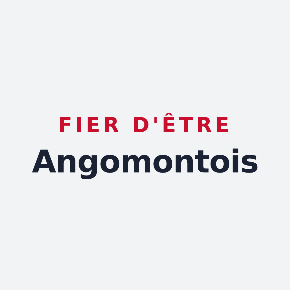 Poster « Fier d'être Angomontois » — design pour Angomont