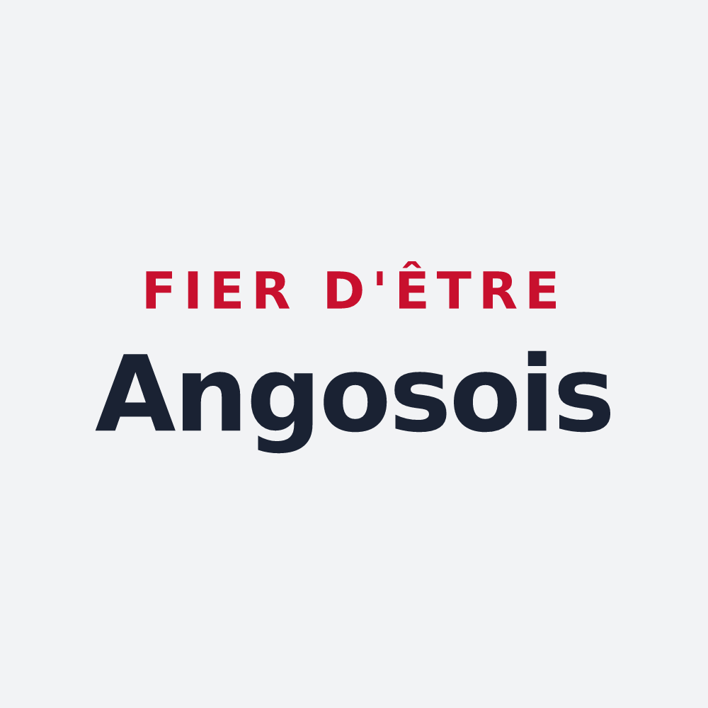 Poster « Fier d'être Angosois » — design pour Angos