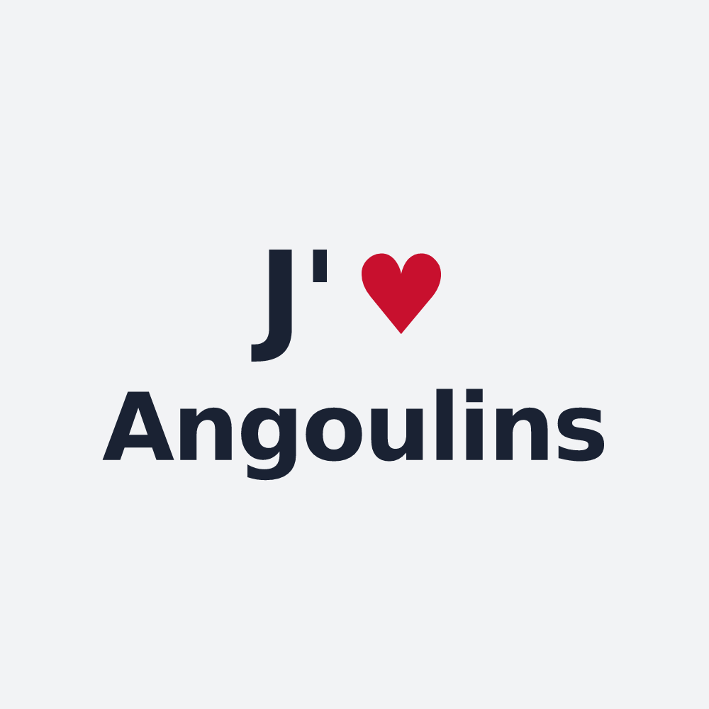 Poster personnalisé Angoulins — design J'aime Angoulins