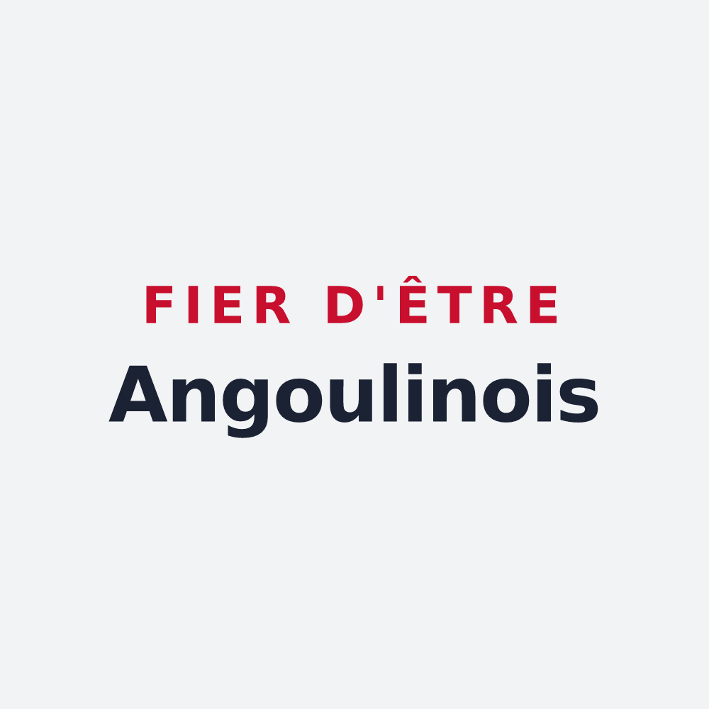 Poster « Fier d'être Angoulinois » — design pour Angoulins