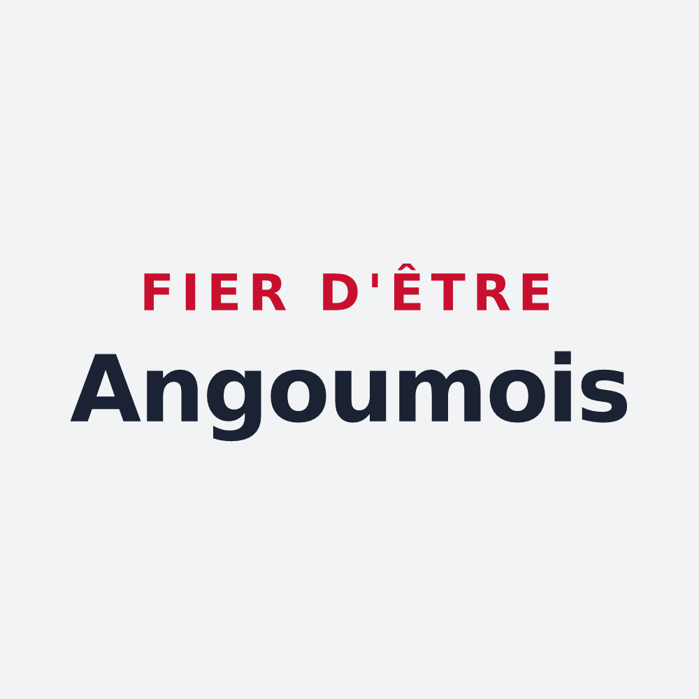 Poster « Fier d'être Angoumois » — design pour Angoumé