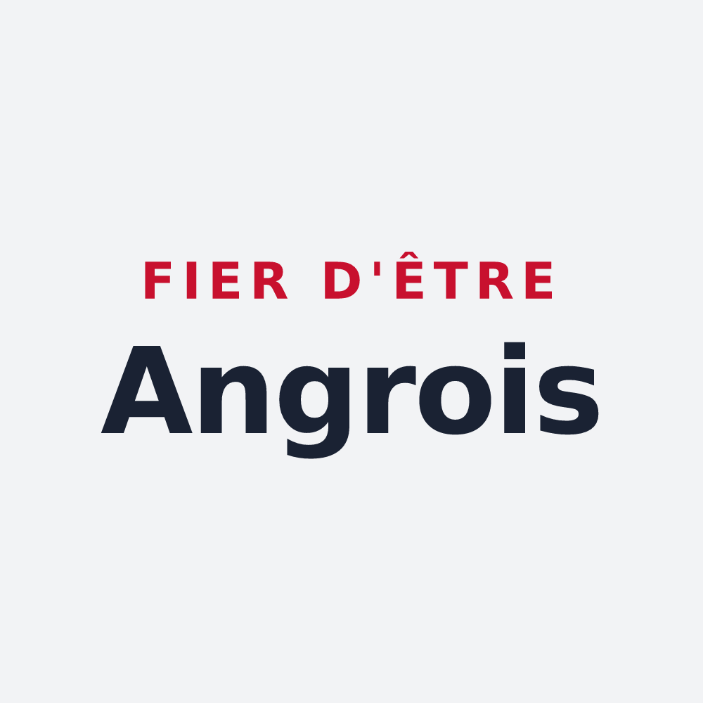 Poster « Fier d'être Angrois » — design pour Angres