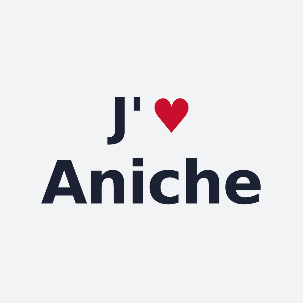 Poster personnalisé Aniche — design J'aime Aniche
