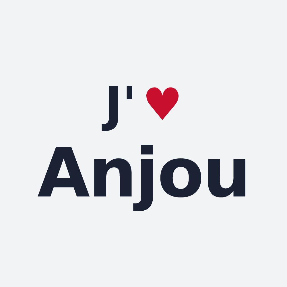 Poster personnalisé Anjou — design J'aime Anjou