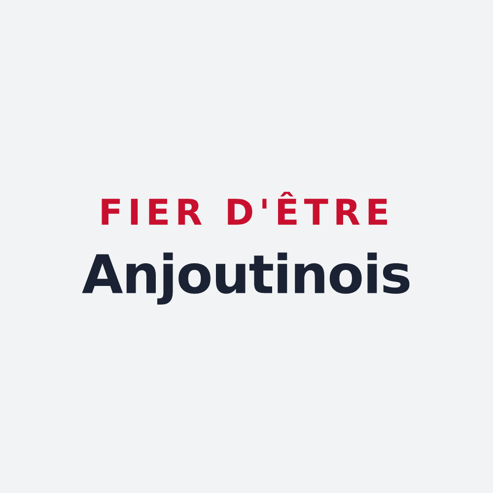 Poster « Fier d'être Anjoutinois » — design pour Anjoutey