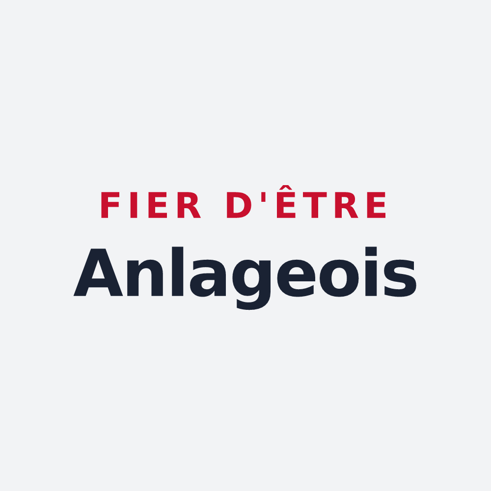 Poster « Fier d'être Anlageois » — design pour Anla