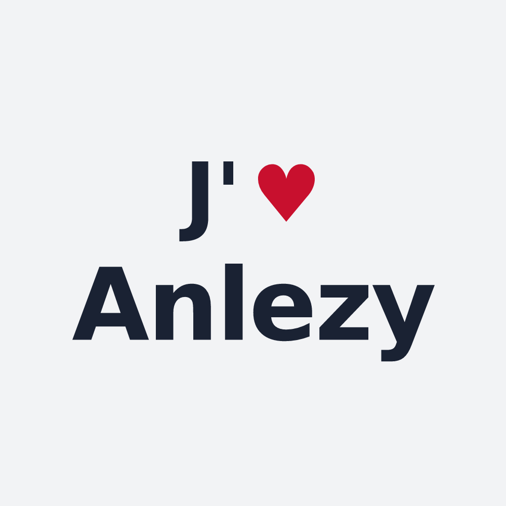 Poster personnalisé Anlezy — design J'aime Anlezy