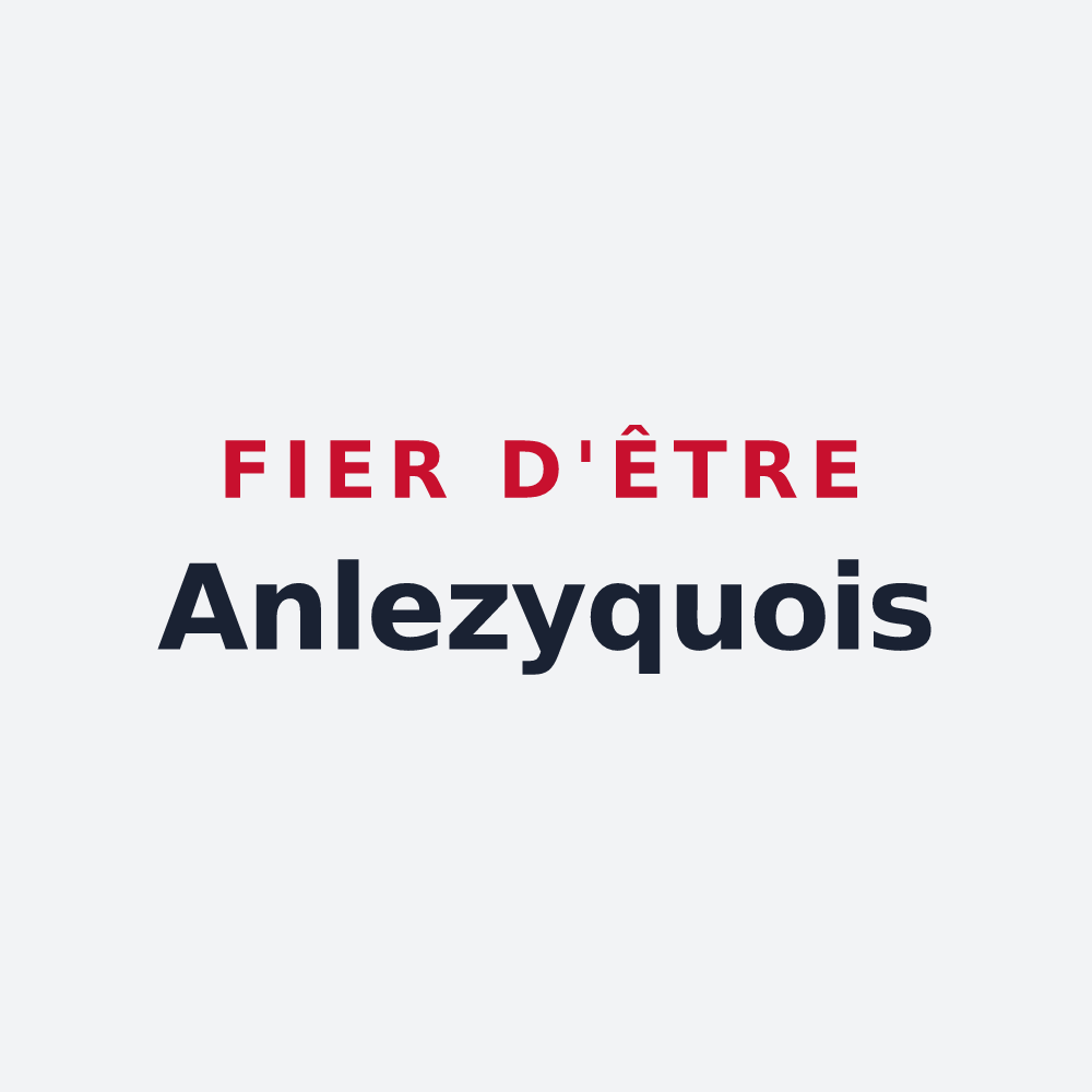 Poster « Fier d'être Anlezyquois » — design pour Anlezy