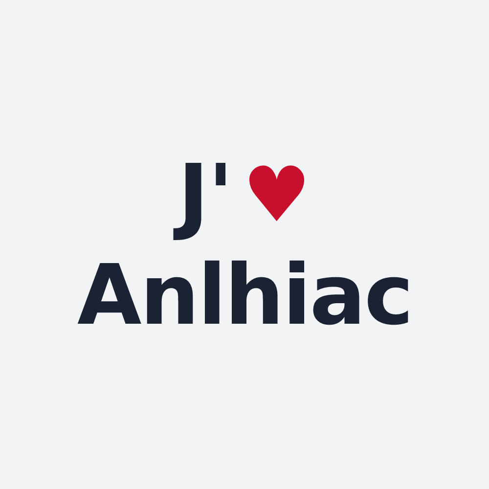 Poster personnalisé Anlhiac — design J'aime Anlhiac