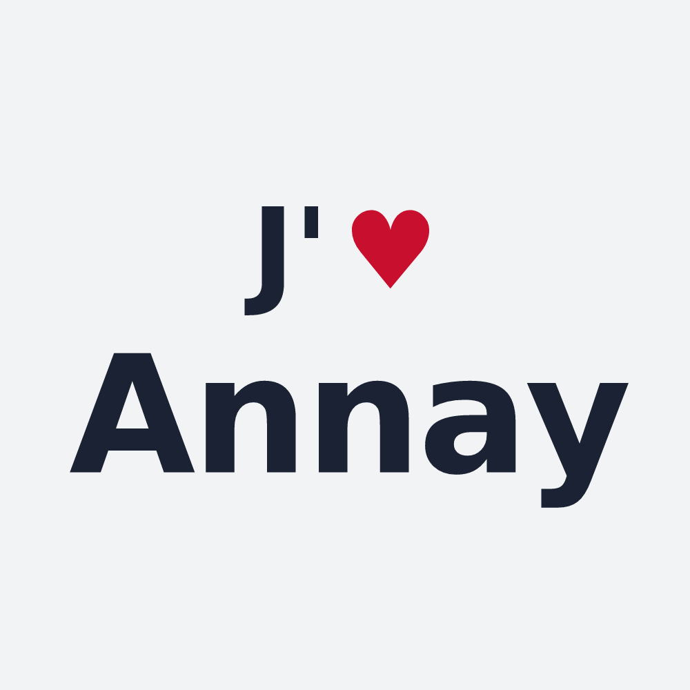 Poster personnalisé Annay — design J'aime Annay