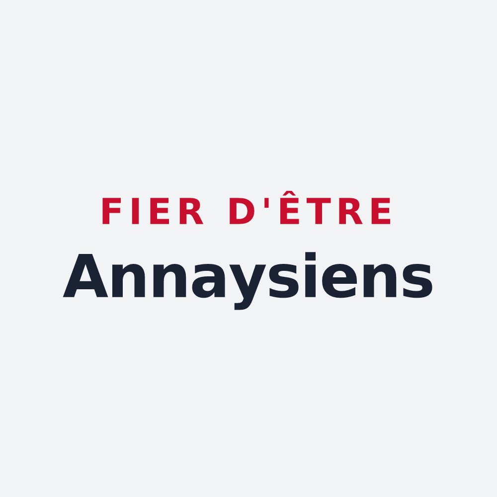 Poster « Fier d'être Annaysiens » — design pour Annay