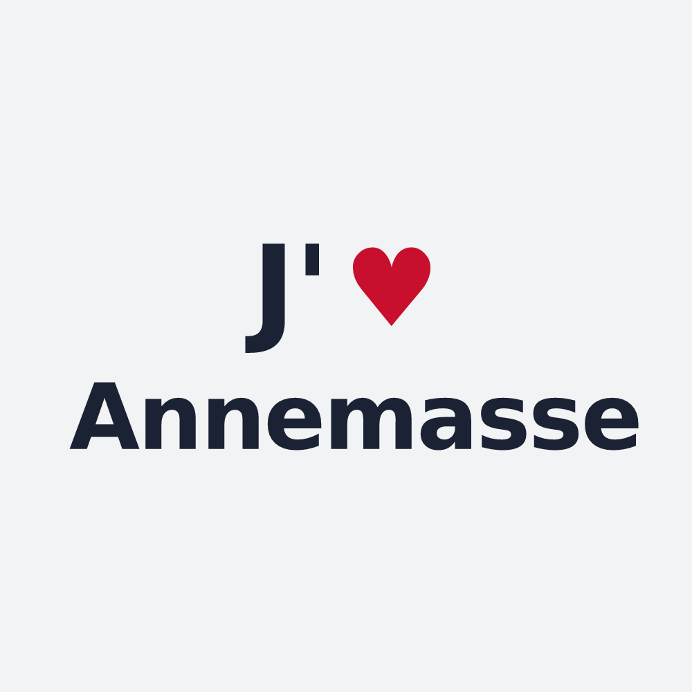 Poster personnalisé Annemasse — design J'aime Annemasse