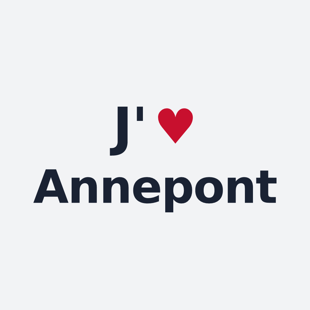Poster personnalisé Annepont — design J'aime Annepont