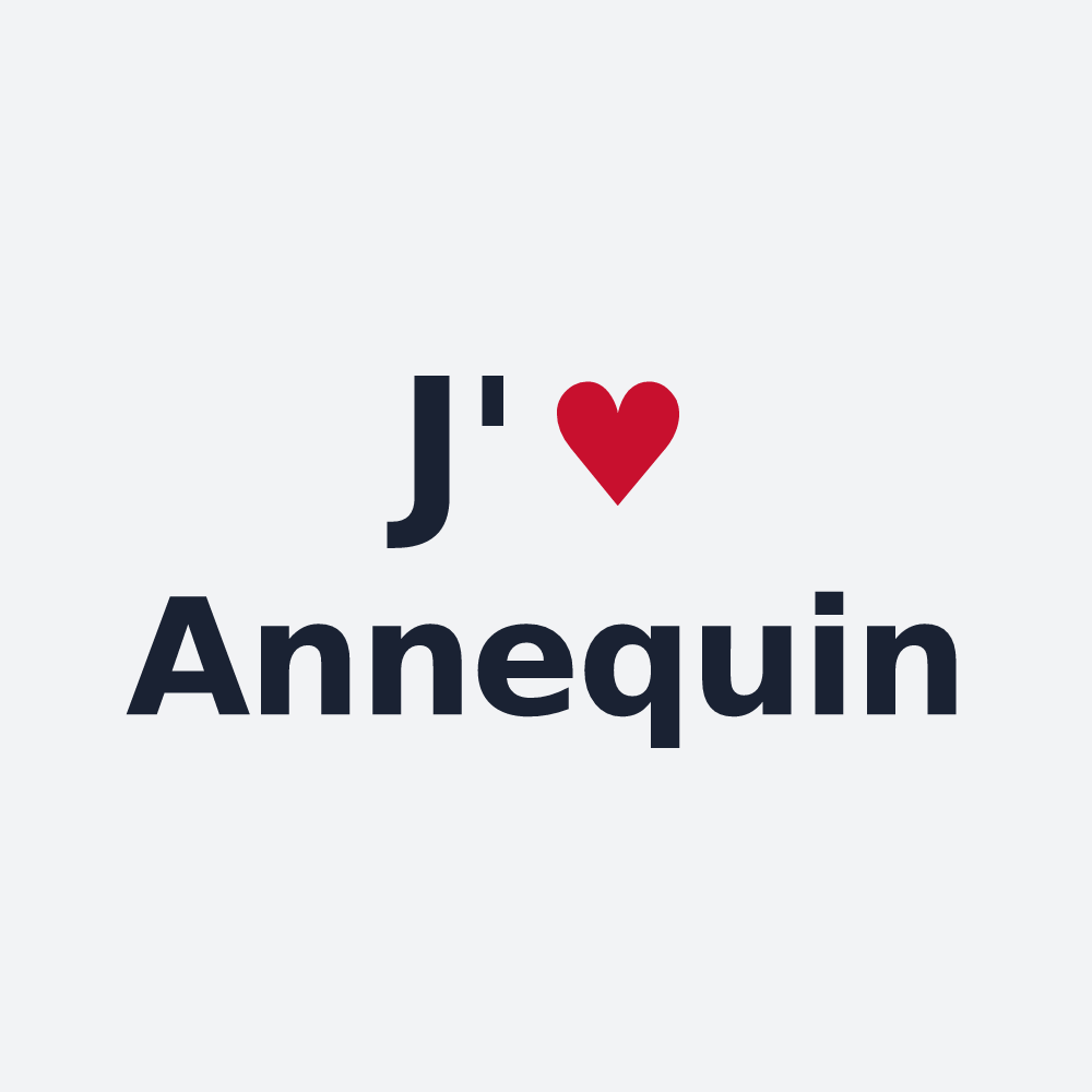 Poster personnalisé Annequin — design J'aime Annequin