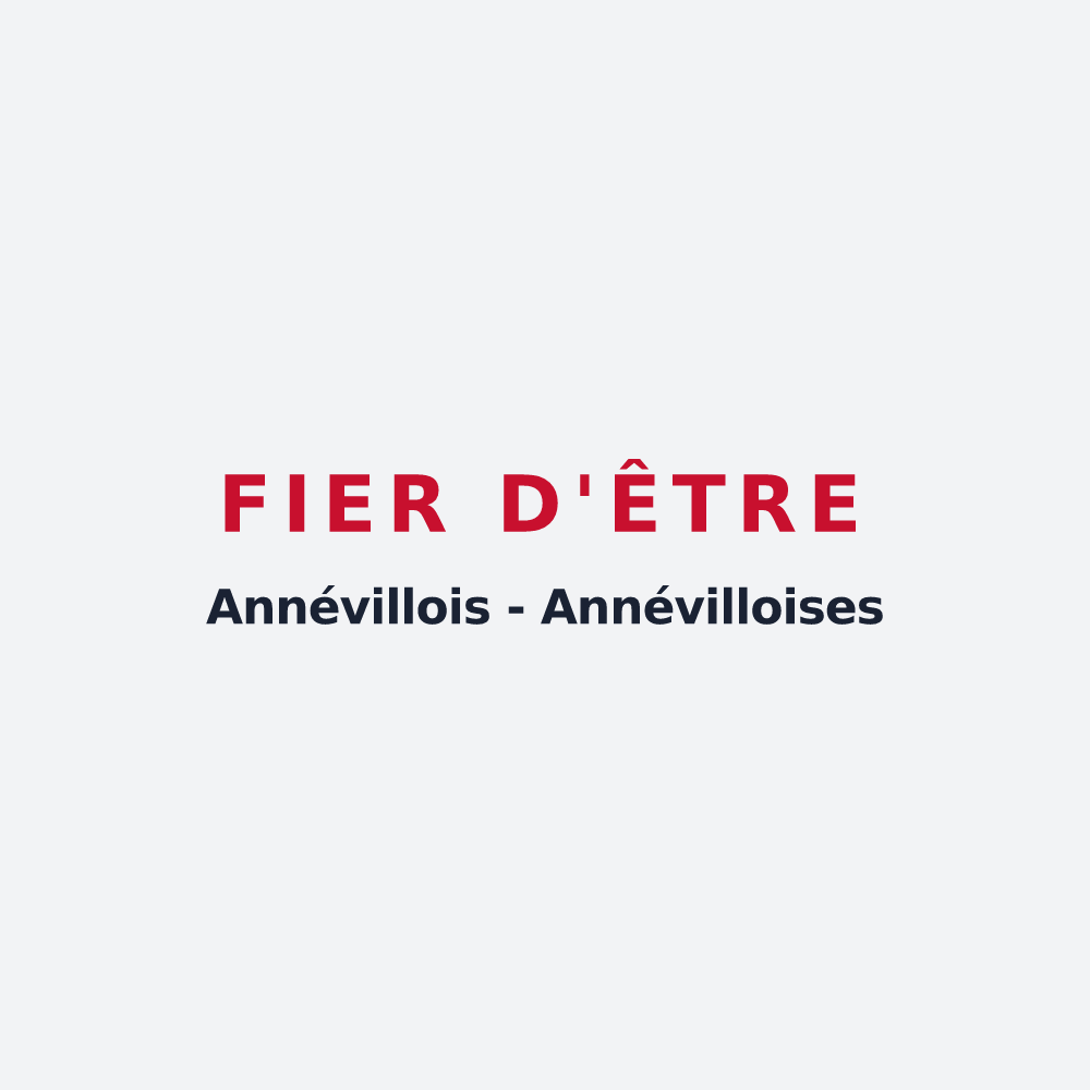 Poster « Fier d'être Annévillois - Annévilloises » — design pour Annéville-la-Prairie