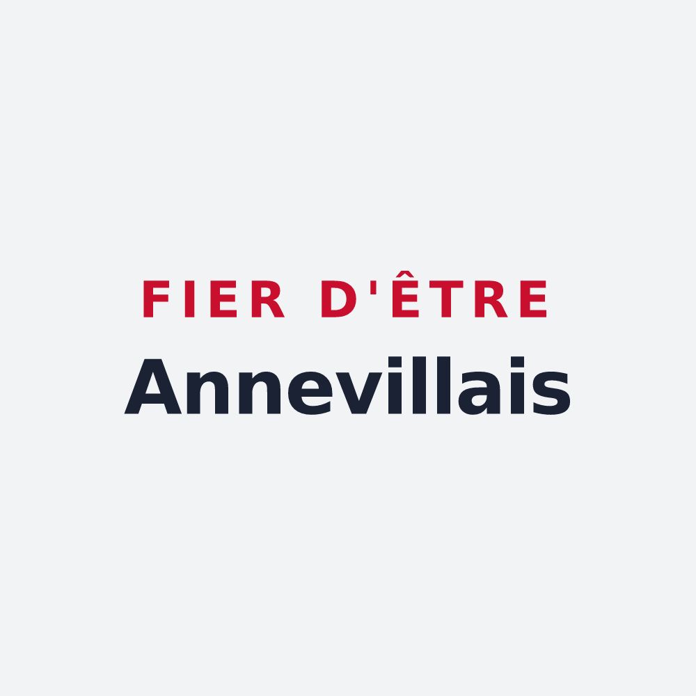 Poster « Fier d'être Annevillais » — design pour Anneville-sur-Scie