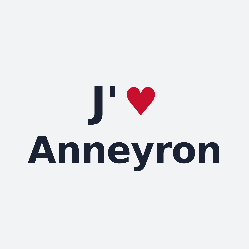 Poster personnalisé Anneyron — design J'aime Anneyron