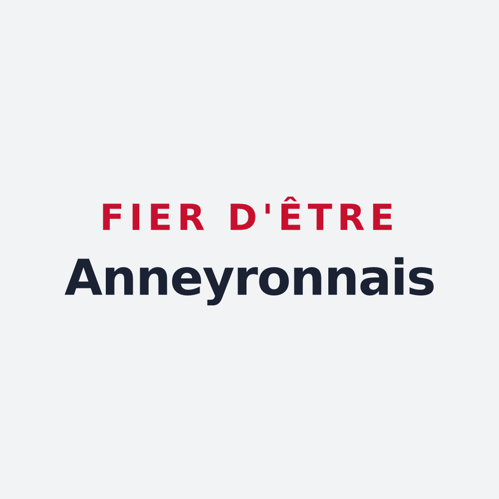 Poster « Fier d'être Anneyronnais » — design pour Anneyron