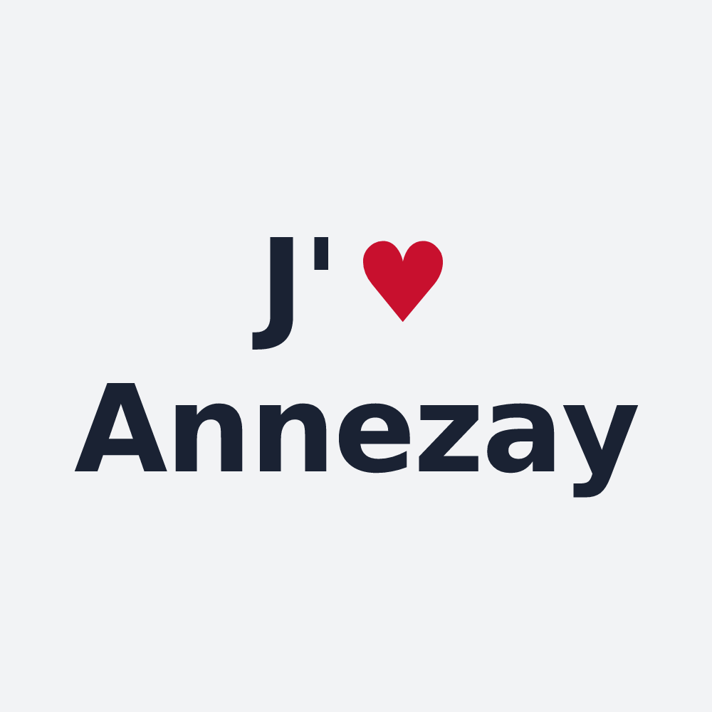 Poster personnalisé Annezay — design J'aime Annezay