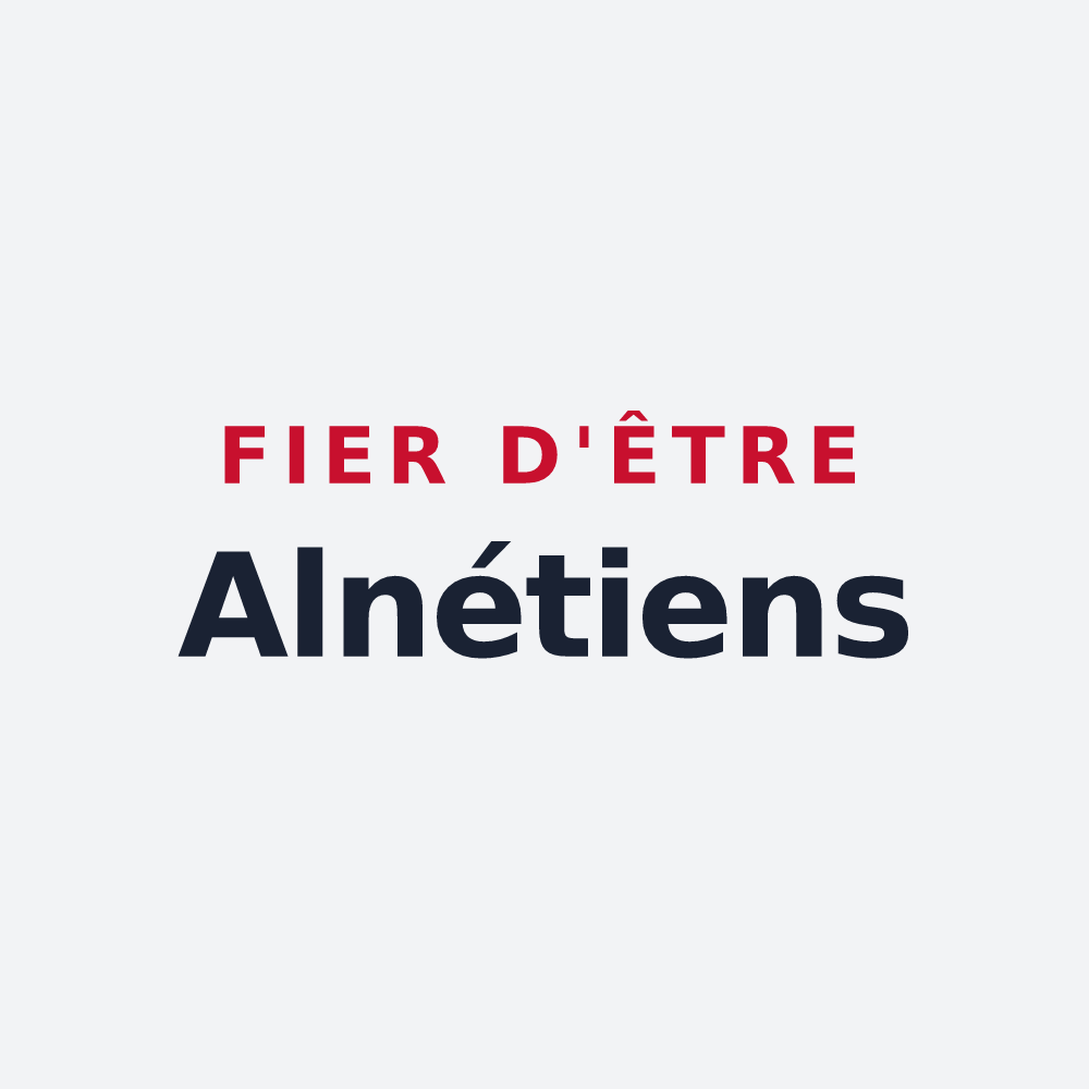 Poster « Fier d'être Alnétiens » — design pour Annois