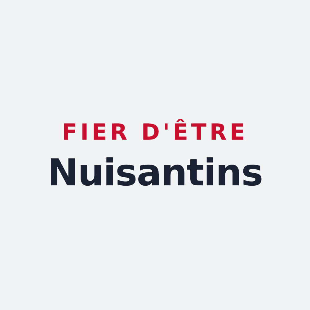Poster « Fier d'être Nuisantins » — design pour Annoisin-Chatelans