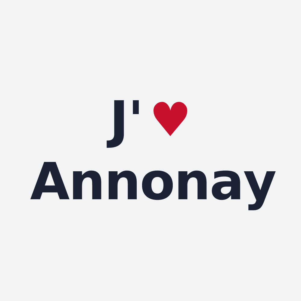 Poster personnalisé Annonay — design J'aime Annonay