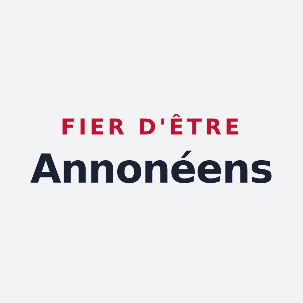 Poster « Fier d'être Annonéens » — design pour Annonay