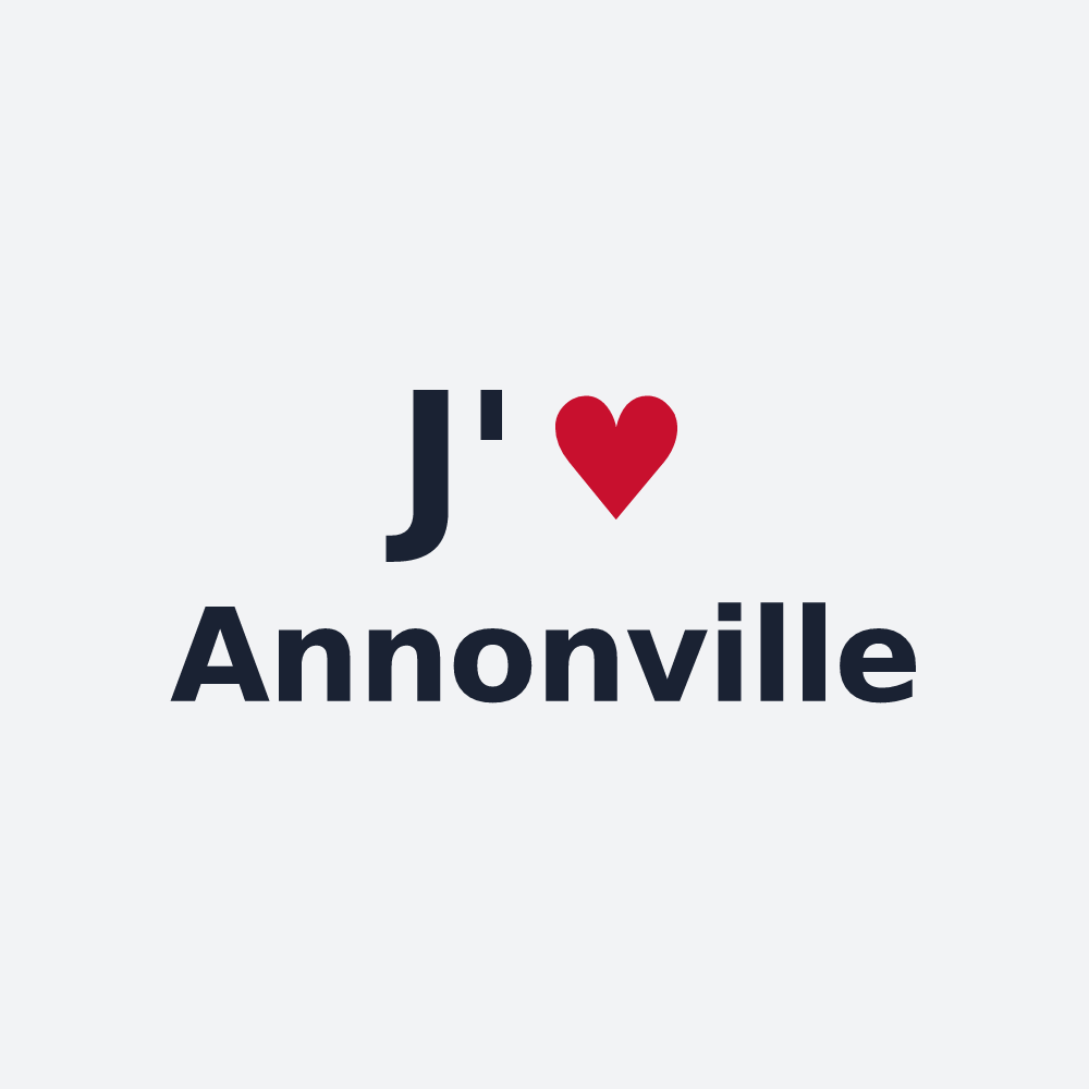 Poster personnalisé Annonville — design J'aime Annonville