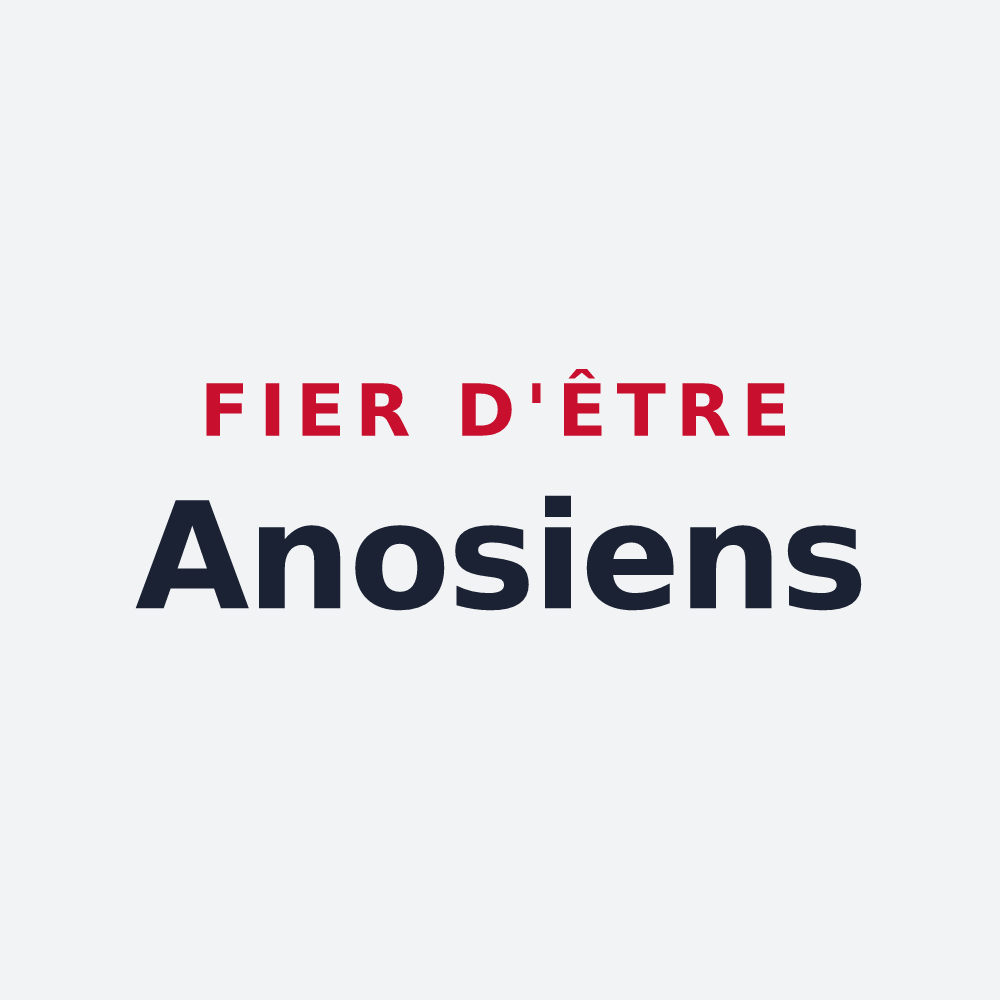 Poster « Fier d'être Anosiens » — design pour Anos