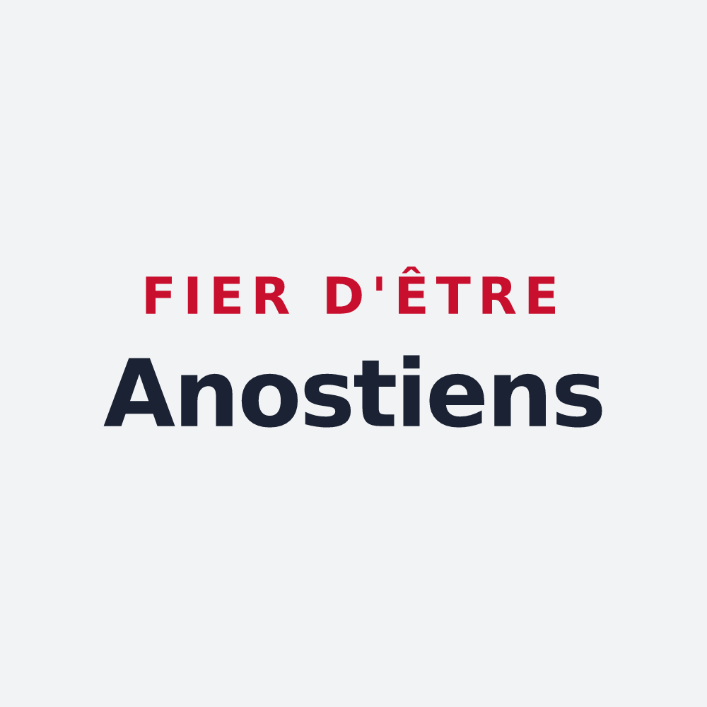 Poster « Fier d'être Anostiens » — design pour Anost