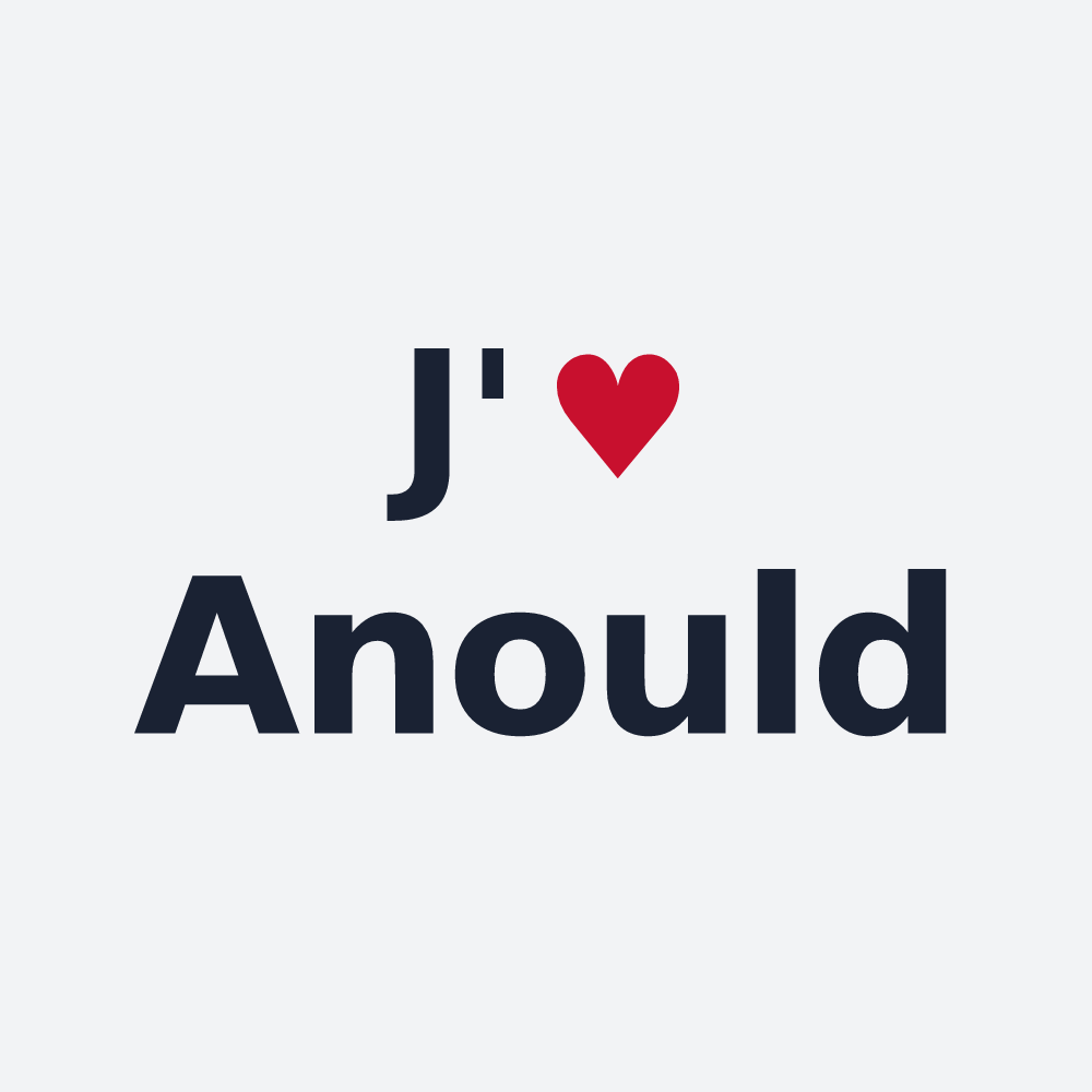 Poster personnalisé Anould — design J'aime Anould