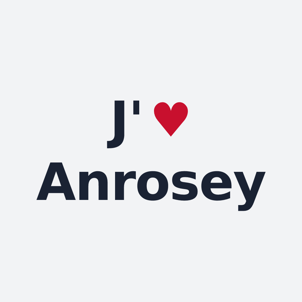 Poster personnalisé Anrosey — design J'aime Anrosey