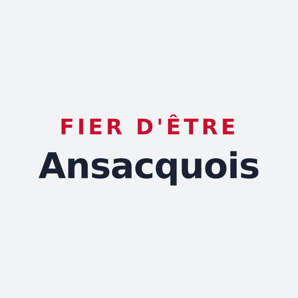 Poster « Fier d'être Ansacquois » — design pour Ansacq