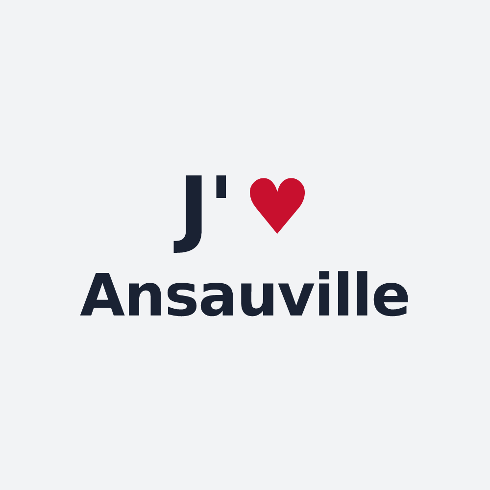 Poster personnalisé Ansauville — design J'aime Ansauville